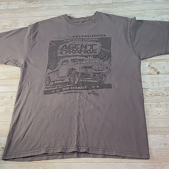 Agent Orange, No Image, Problematics @ Cafe Nine New Haven CT Punk Flyer Shirt M - Picture 2 of 4